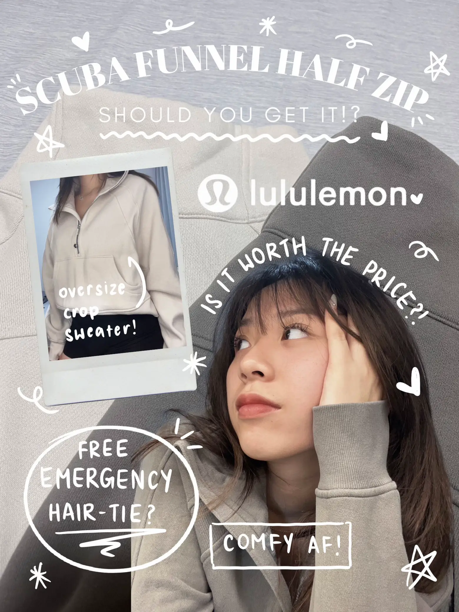 Lululemon Oversized Scuba Half-Zip - Sweaters