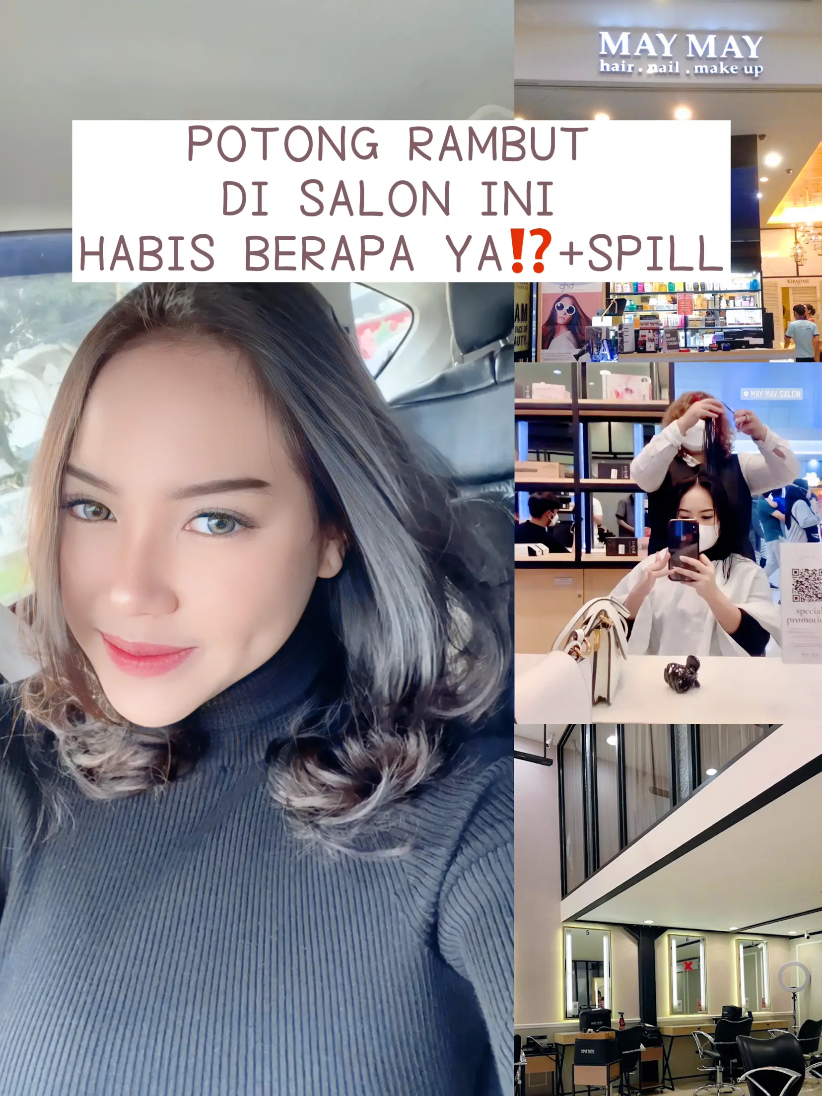 POTONG RAMBUT DI SALON INI HABIS BERAPA YA⁉️+SPILL💖 | Galeri diposting ...