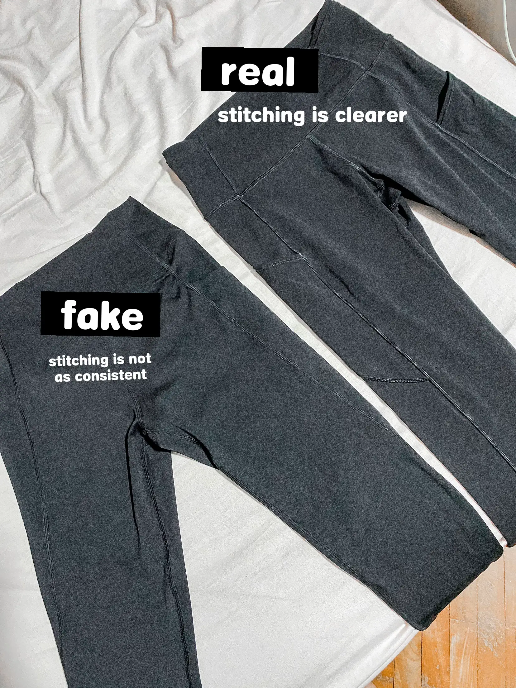 FAKE VS REAL LULULEMON! dupes can be more affordable & look almost ide