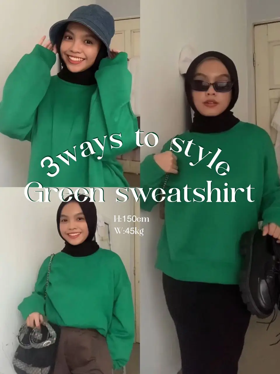 How To Wear a Sweatshirt 3 Ways! 