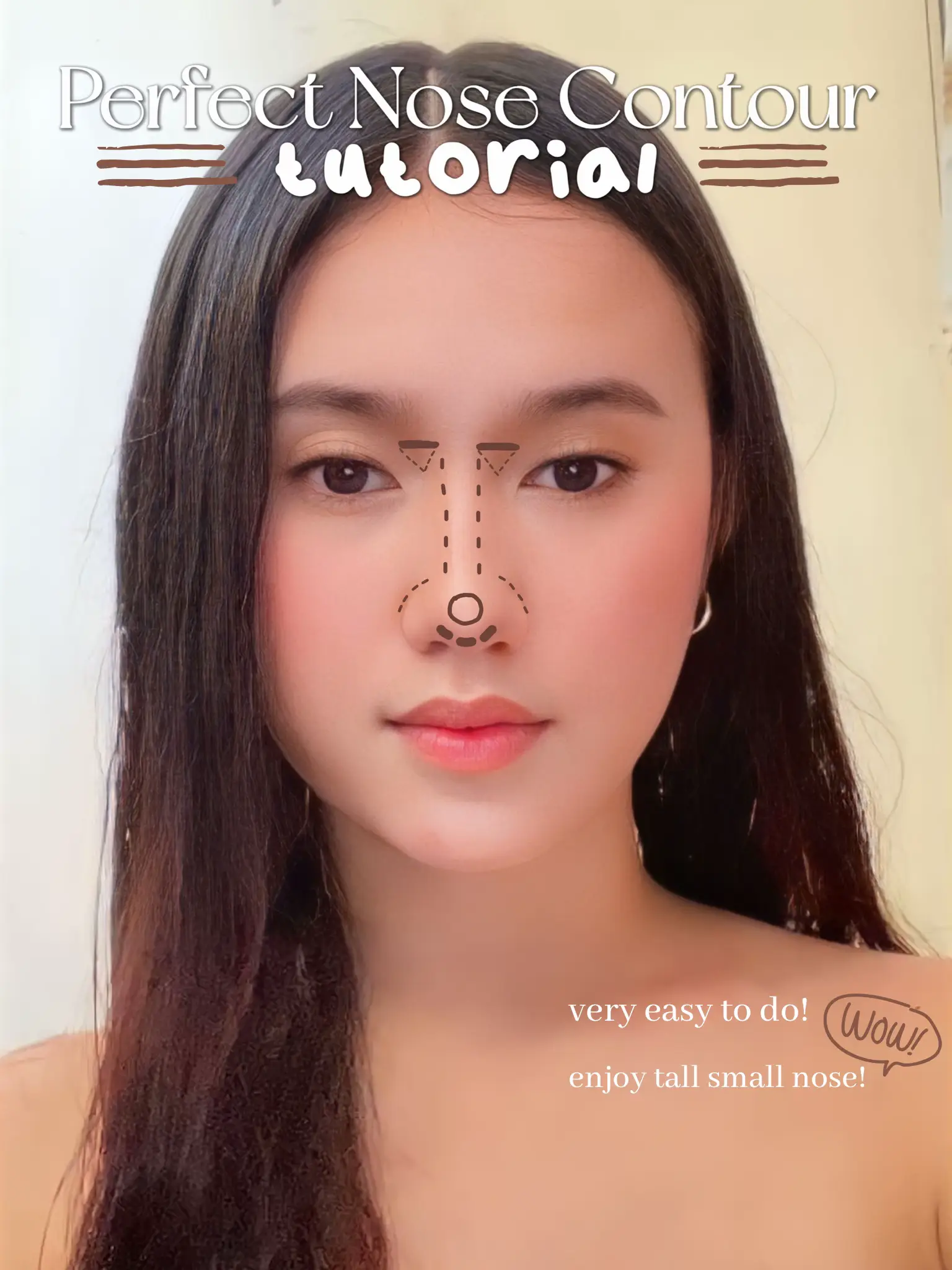 I've always wanted to try this nose contour hack👃🏼 Do you think