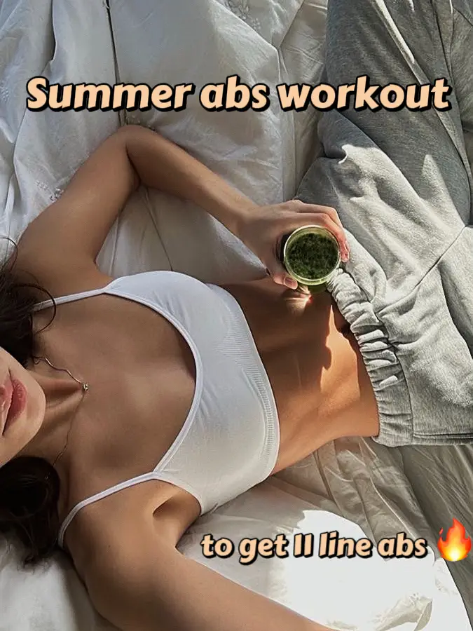 Summer abs workout 🏝for 11 line abs😍☀️'s images(0)