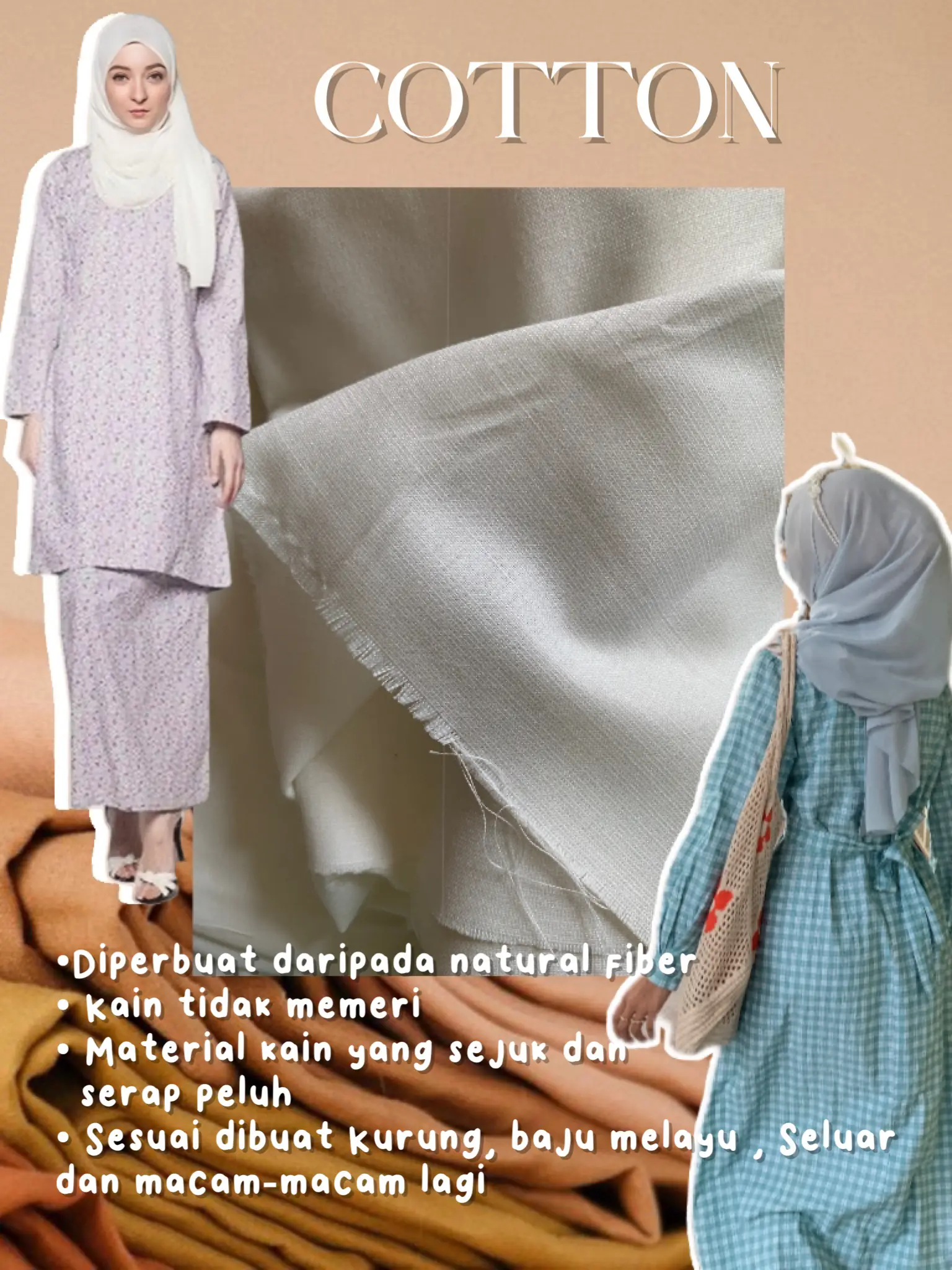 Most suitable fabric for Raya Gallery posted by Mina Lemon8