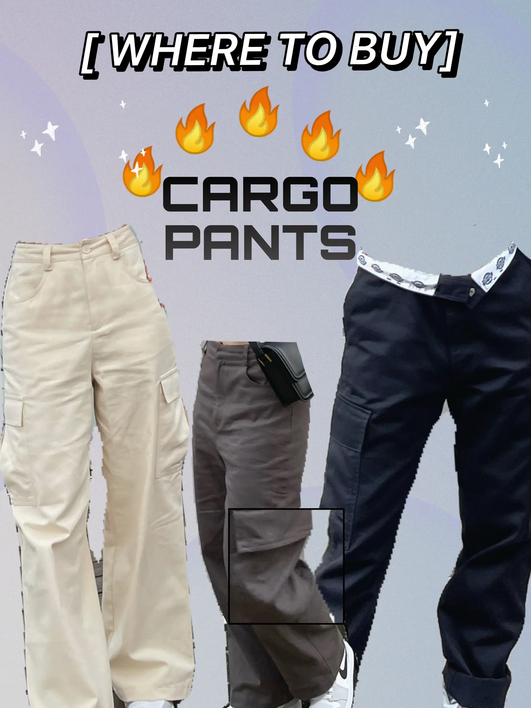 Trevor Denim Cargo Pants (Light Wash)