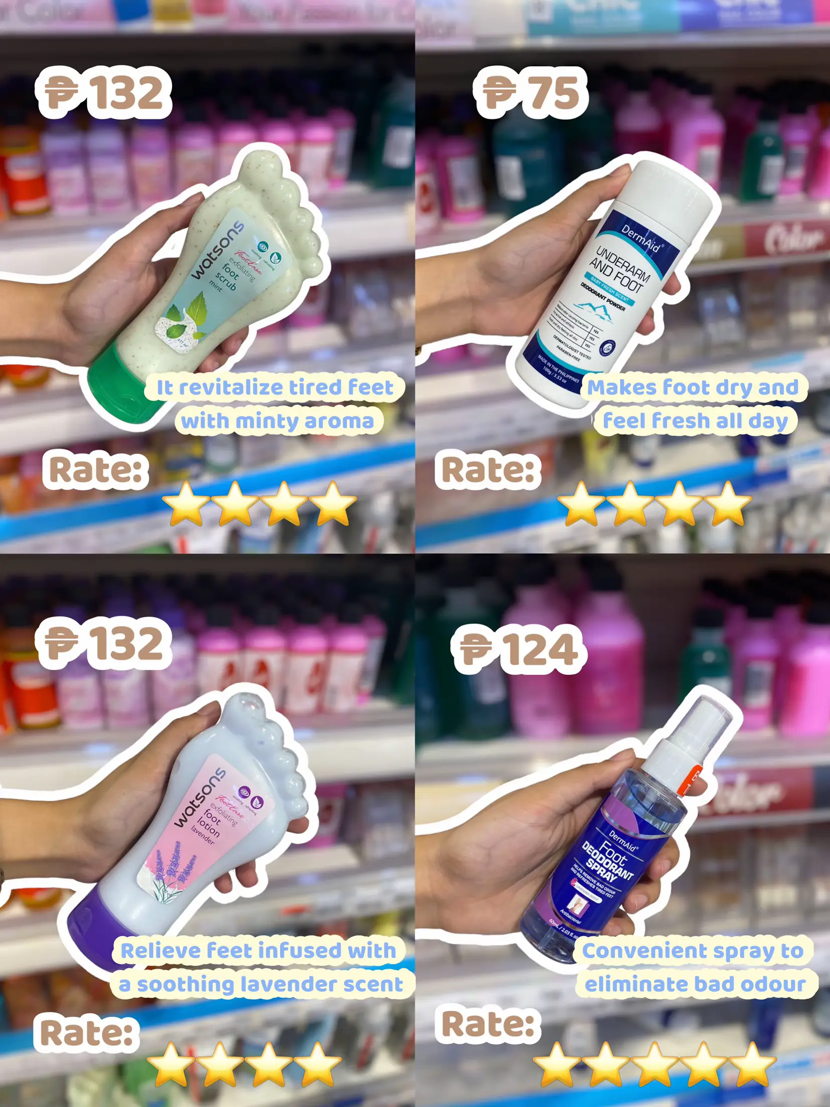 Foot Care Products Recommendation Found at Watsons | Gallery