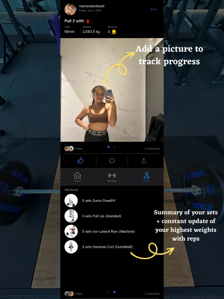 The best gym app I have ever used, Gallery posted by 🌞