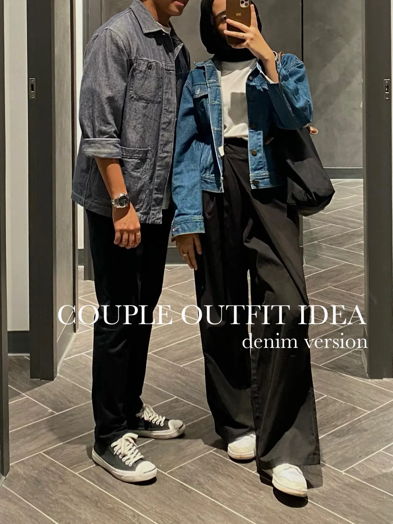 Denim hotsell couple outfit