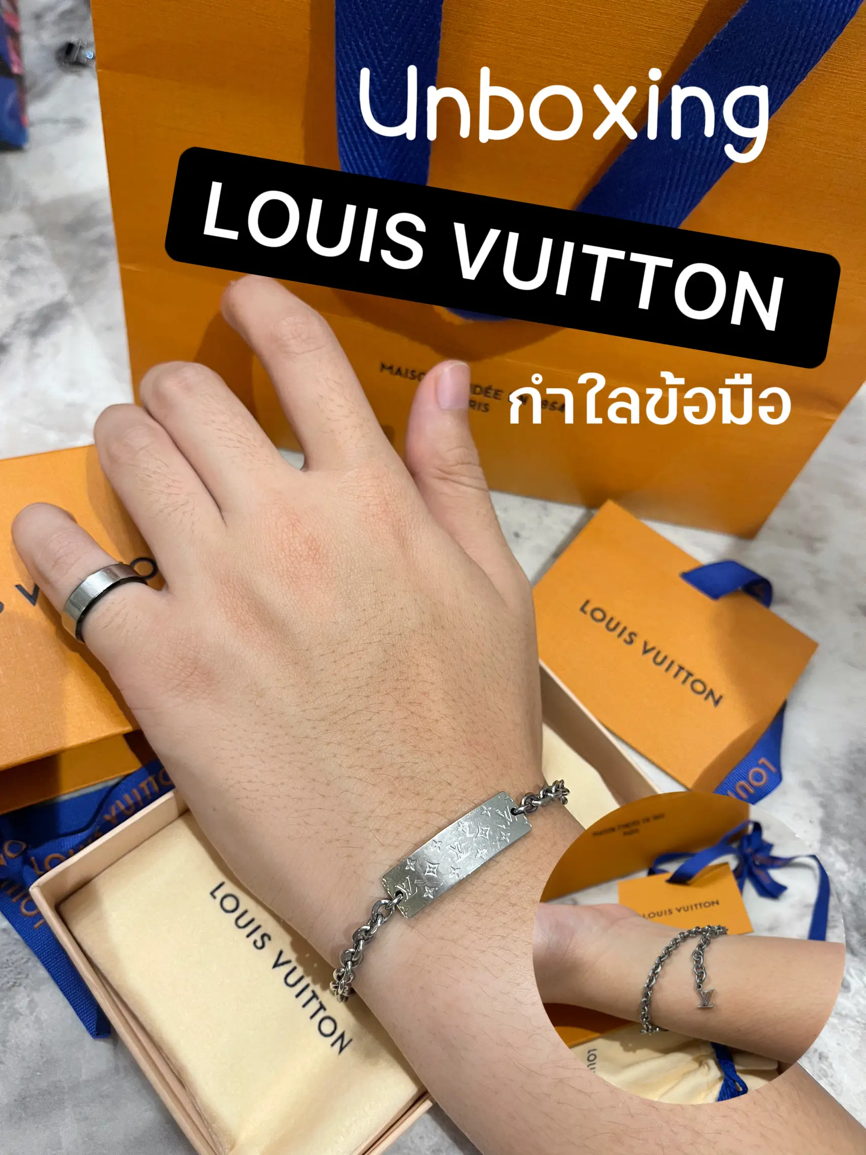 Unboxing กำไลข้อมือผู้ชาย Louis Vuitton