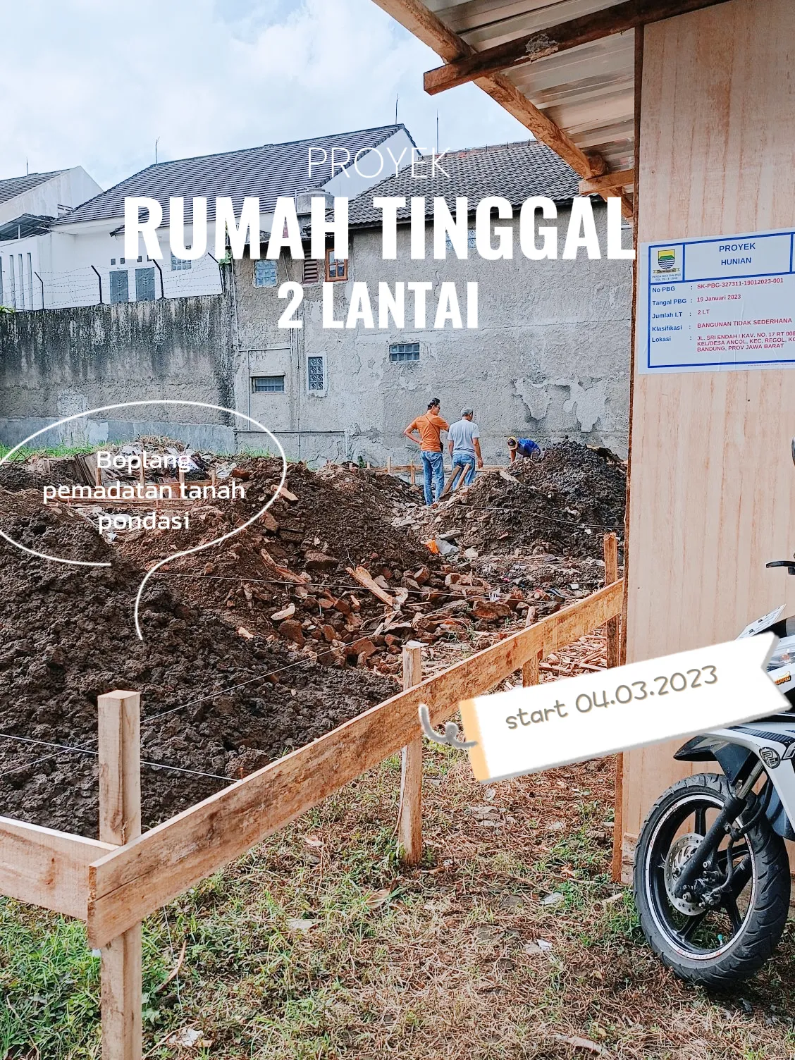 Proses Bangun Rumah Dari Awal, Minggu Ke 1 | Galeri Disiarkan Oleh Nora ...