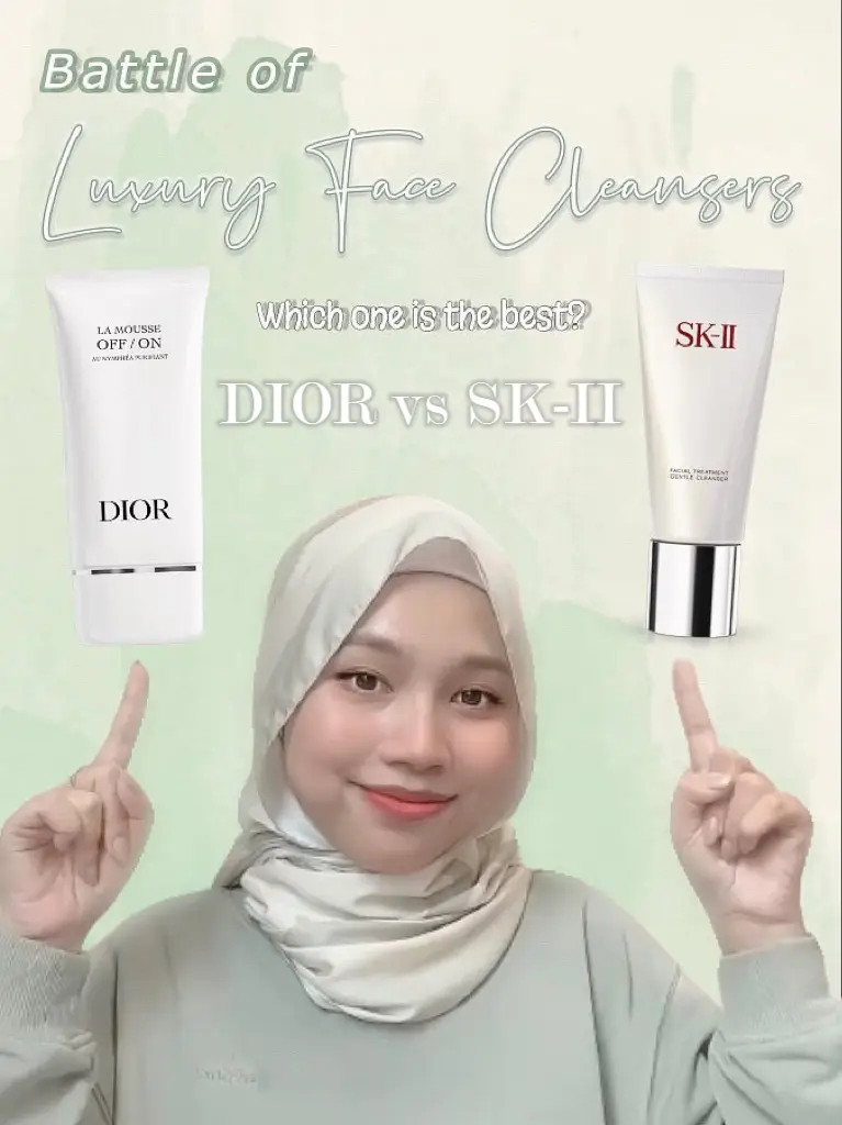 Battle of Luxury Face Cleansers | Dior vs SK-II | Gallery