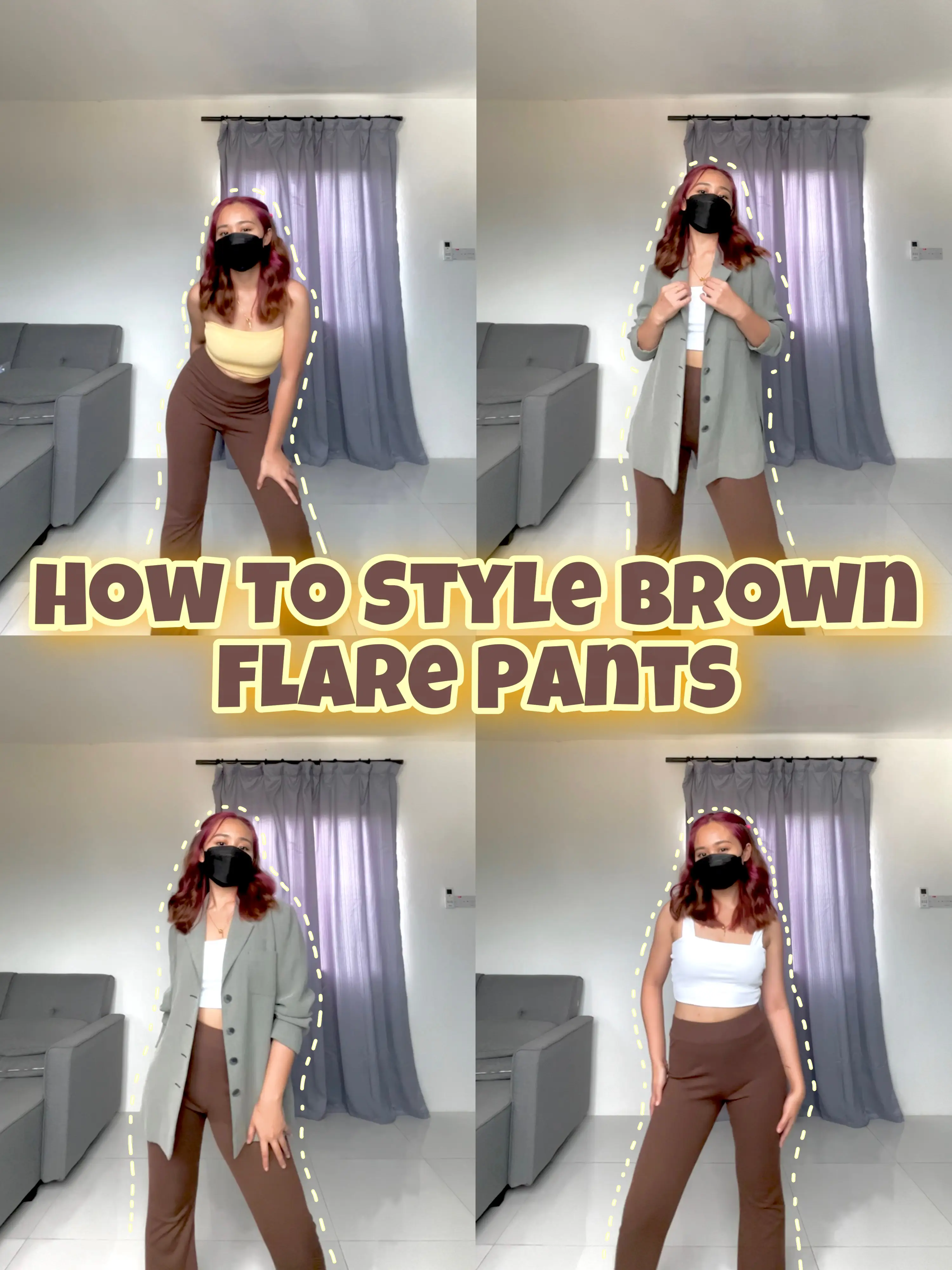 How To Style Brown Flare Pants