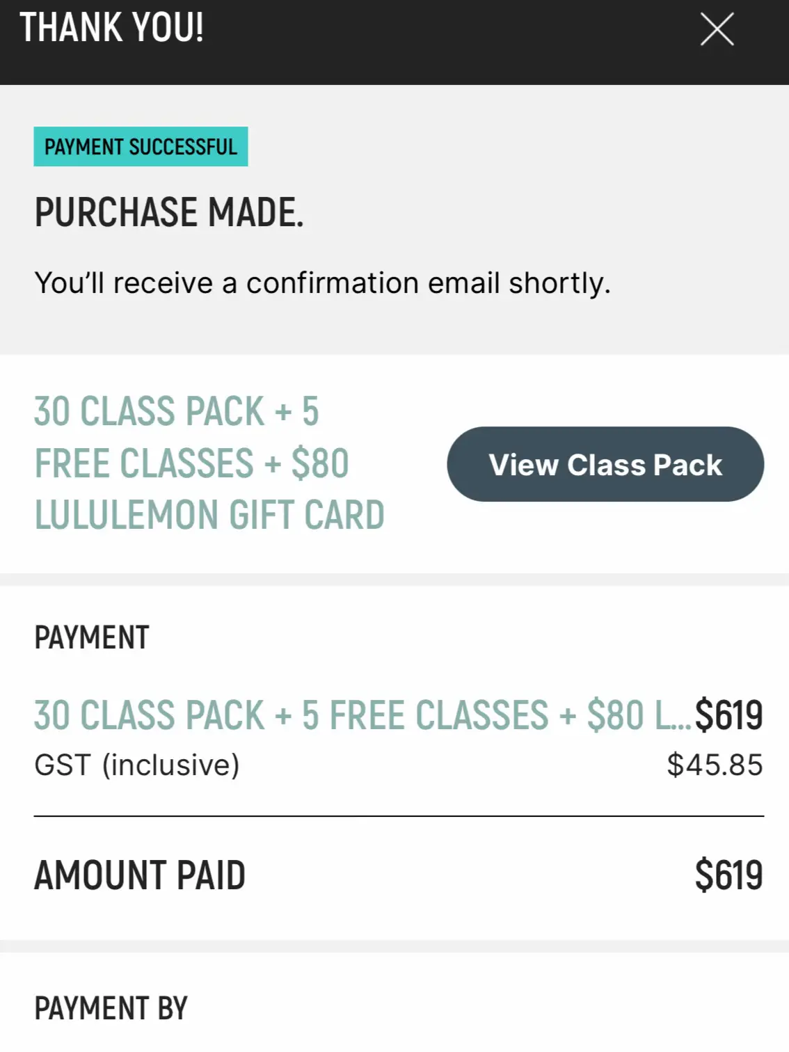 5 FREE classes + $80 lululemon Gift Card!