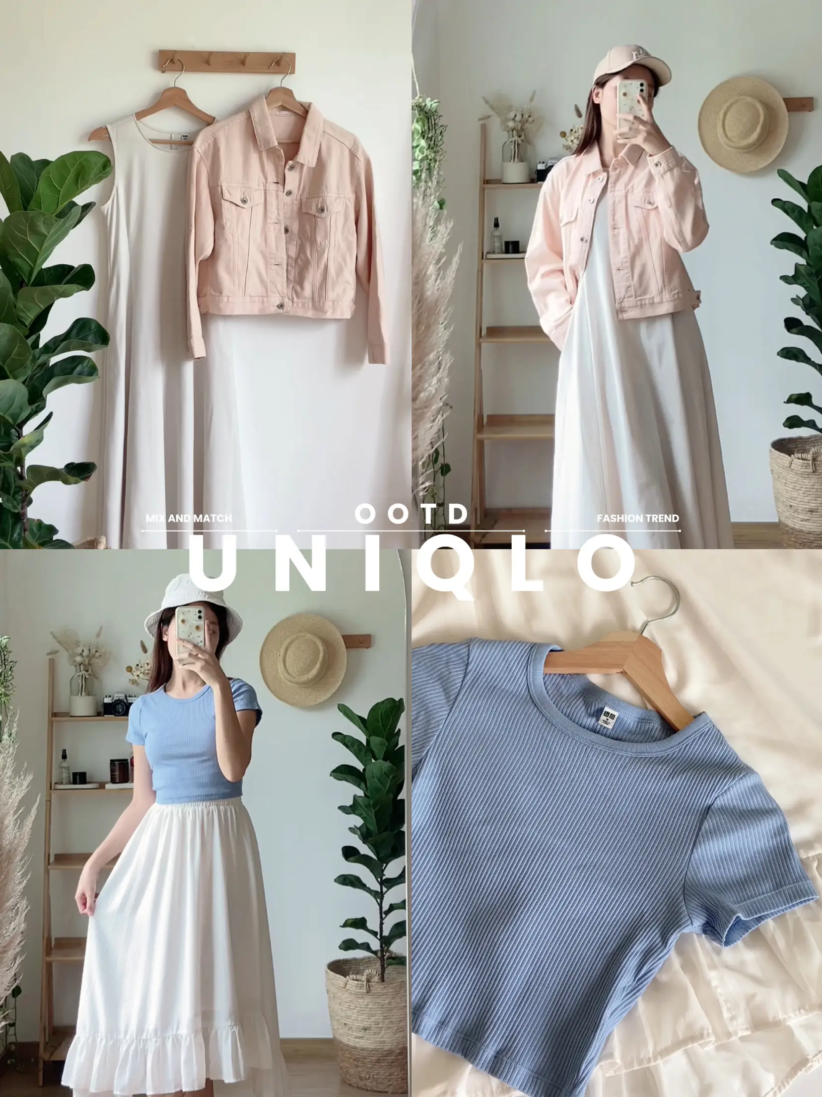 Modest outfit inspo with Uniqlo clothing 👚