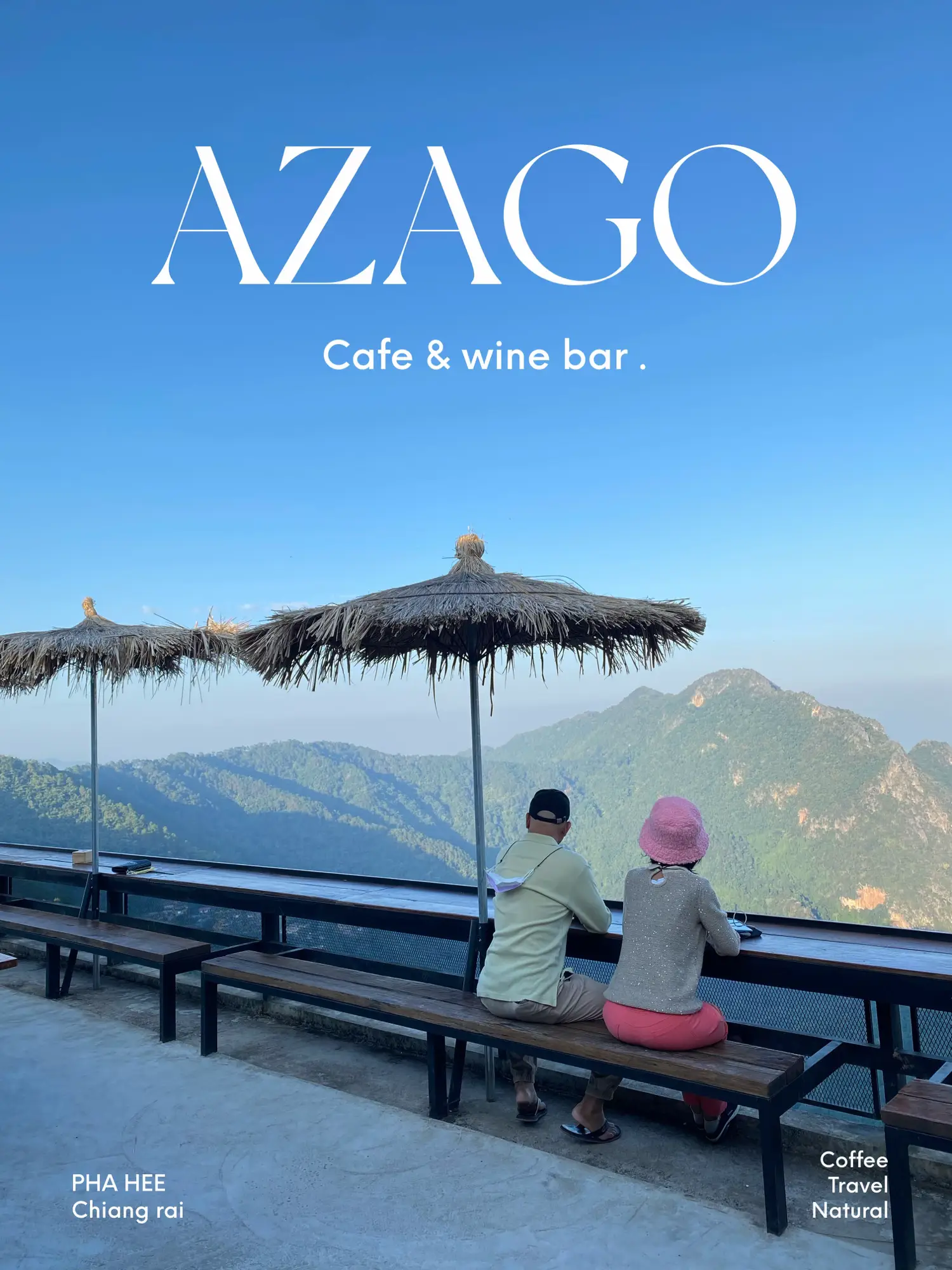 Azago คาเฟ่&บาร์ วิวหลักล้านบนผาฮี้!🍃 | แกลเลอรีที่โพสต์โดย Pichgift | Lemon8