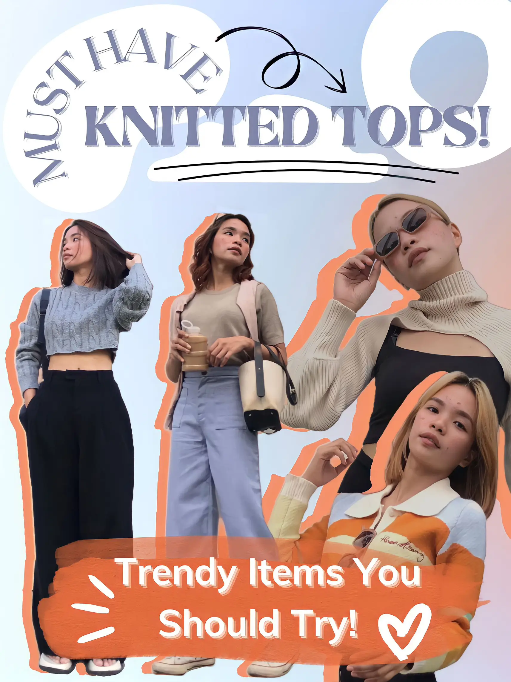 KNITTED TOPS: TRENDY ITEMS YOU SHOULD TRY🍊🦋  ✨ | Gallery posted