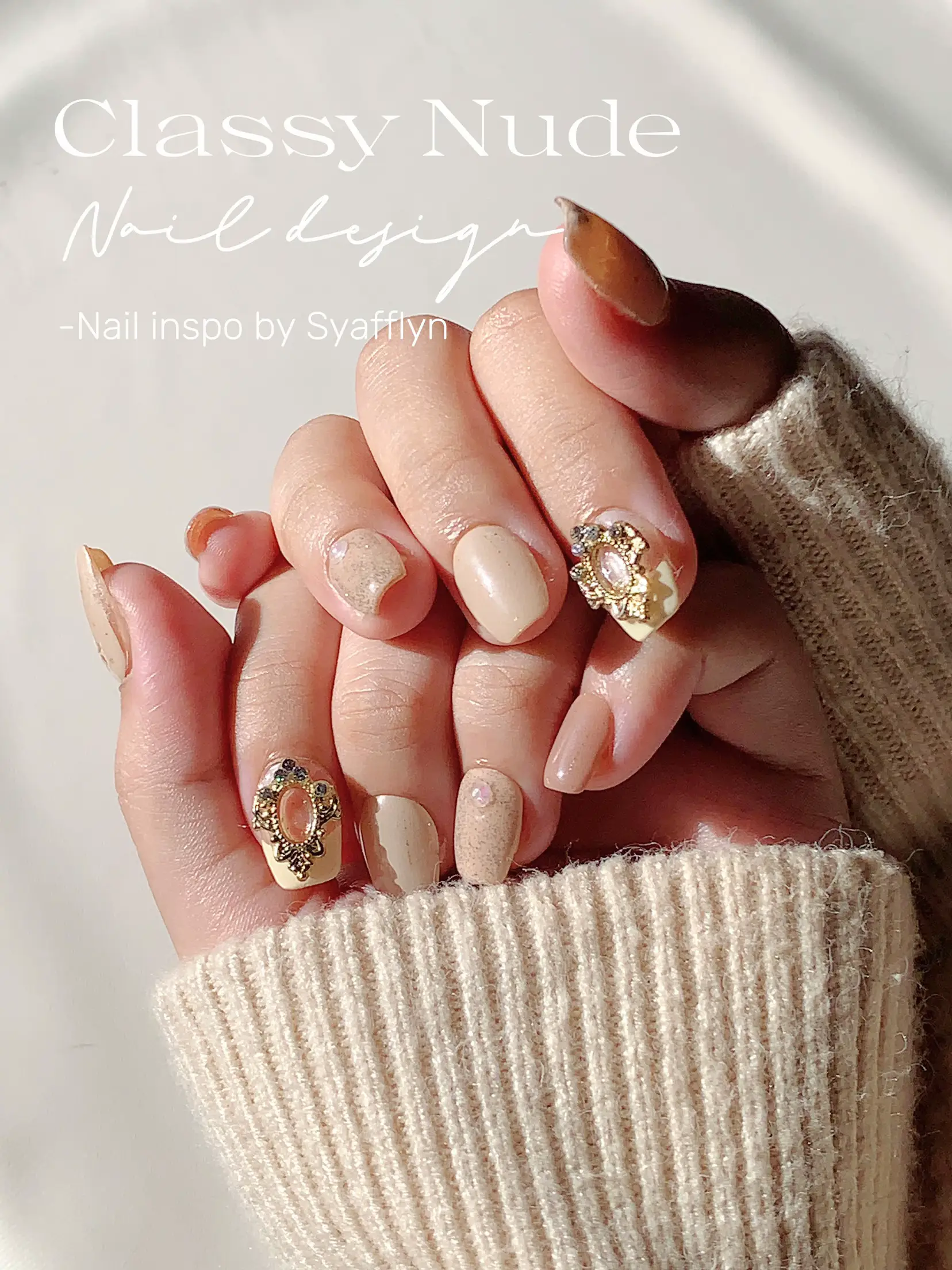 Classy nude nails by me🤍🤎 | Galeri disiarkan oleh Syafflyn | Lemon8