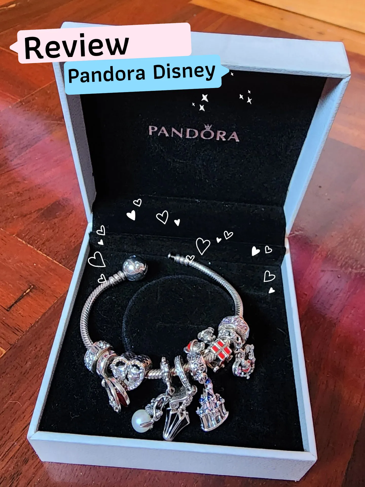 16日限定価格】PANDORA ブレスレットDisneyチャーム付き