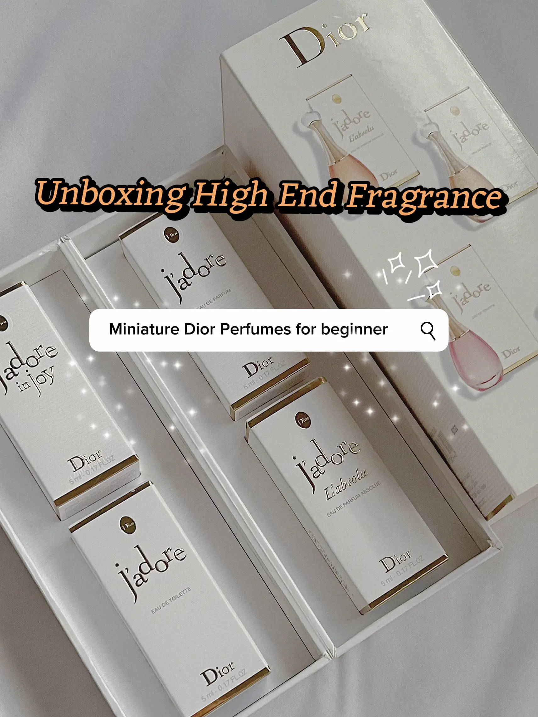 4 in 1 Dior Miniature Perfumes for beginner!! YAYY