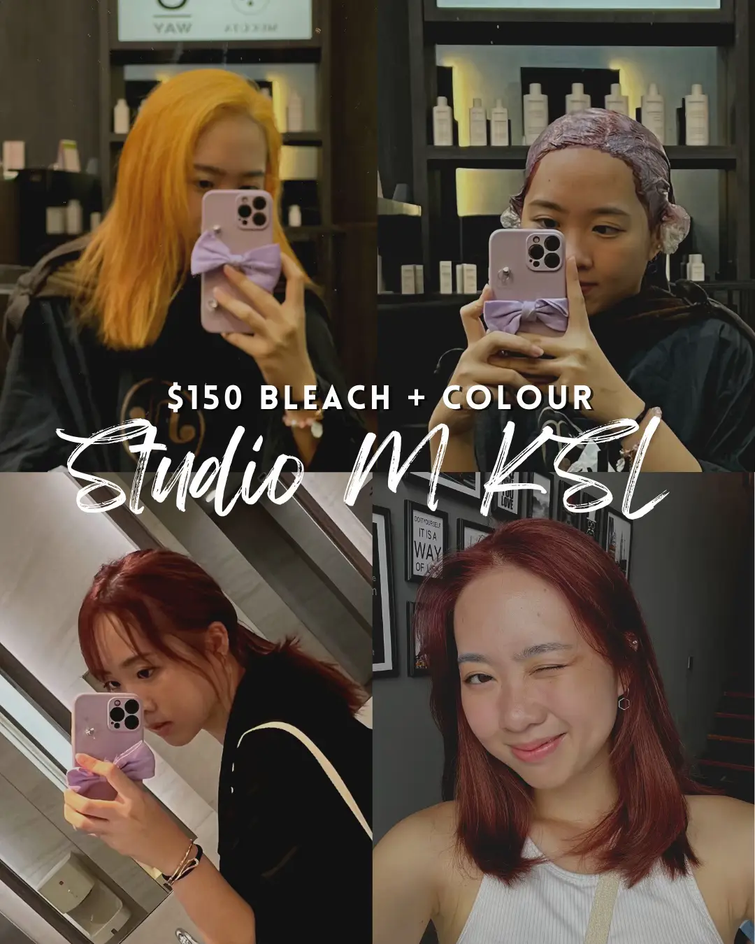 Johor Ash Grey Highlight and Babylight Hair Color from M Concept Hair Salon