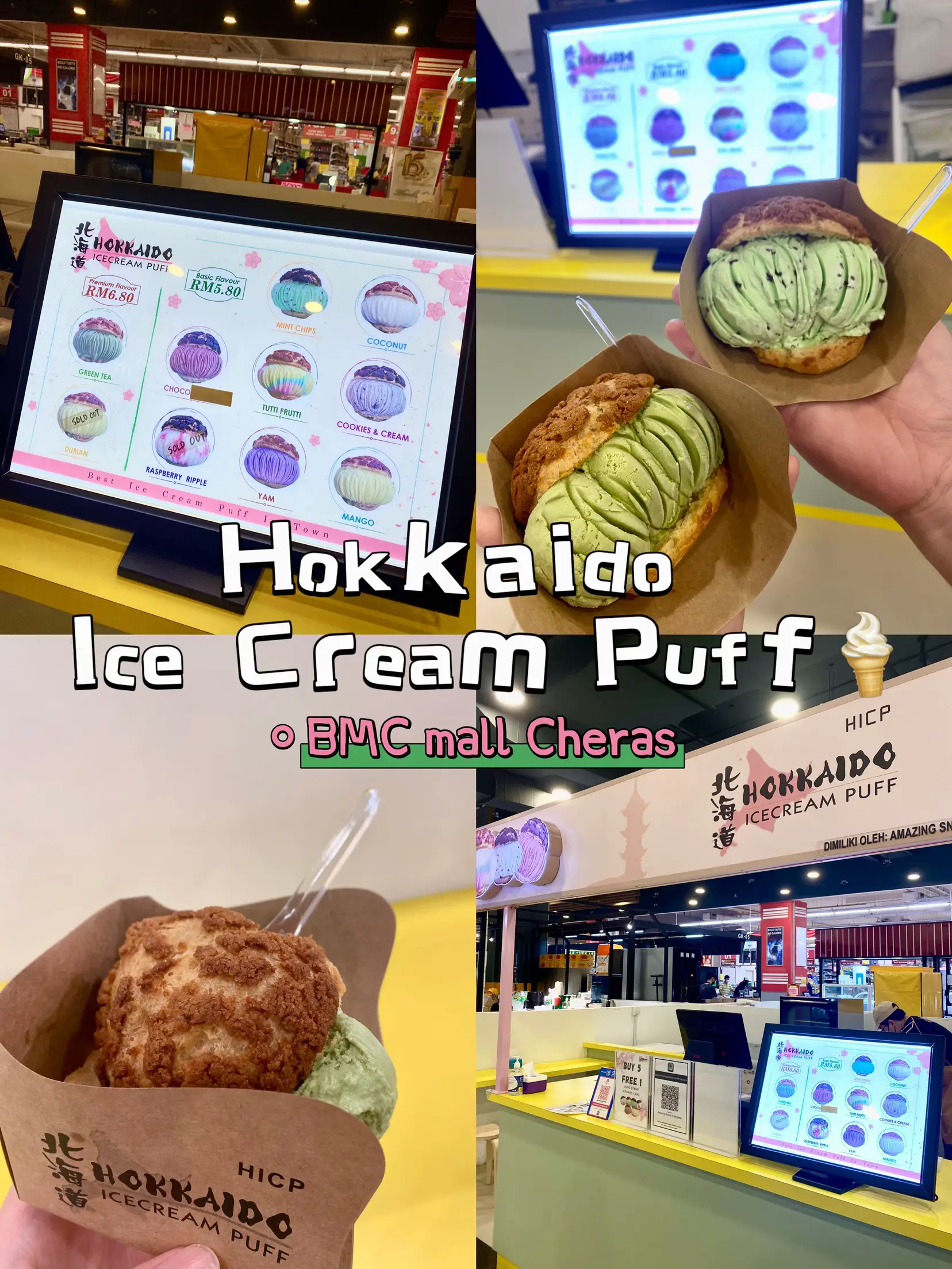 Hokkaido icecream puff 2025 malaysia