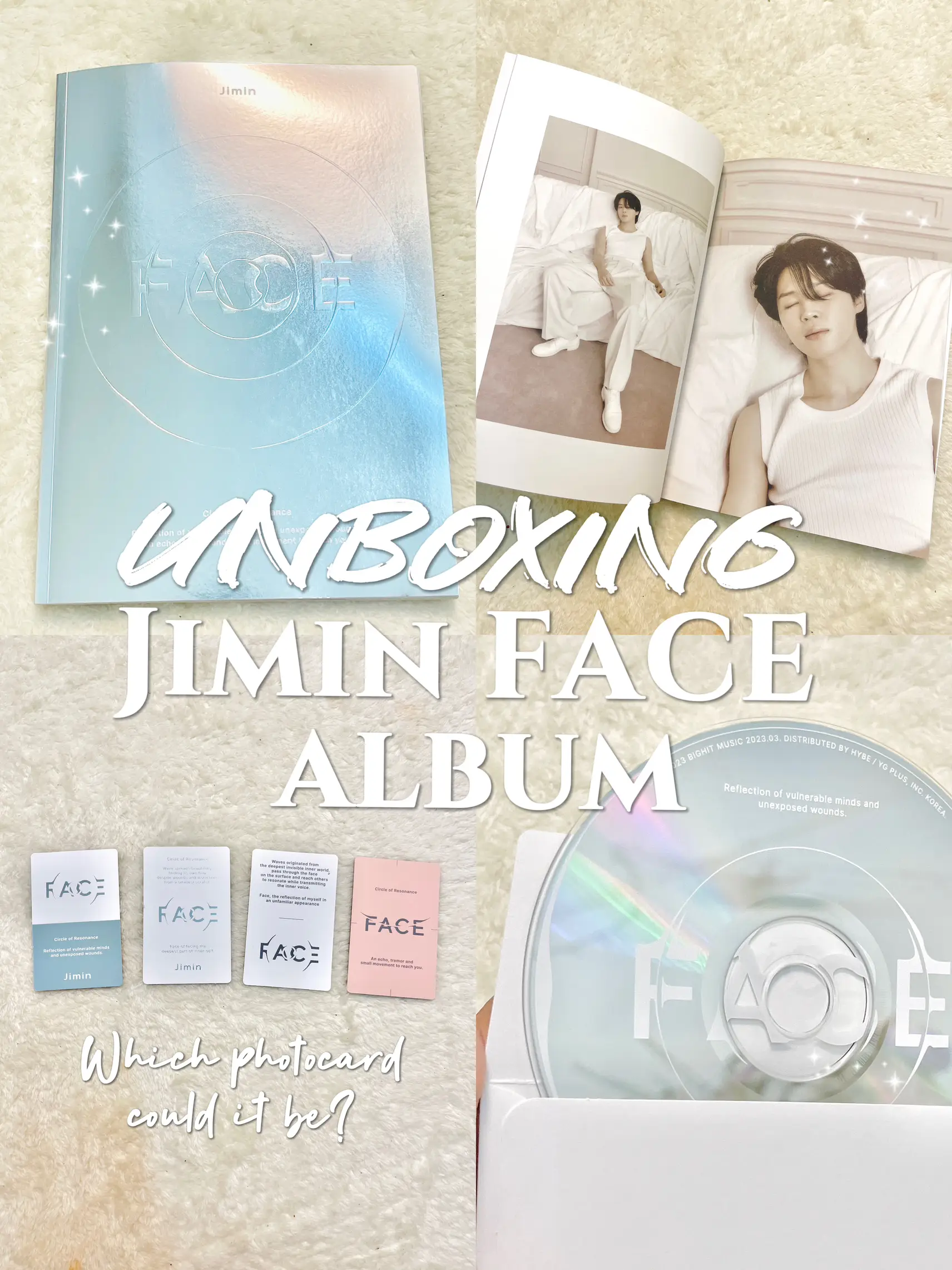  JIMIN - FACE Album+Store Gift (Invisible Face+Undefinable Face  ver. SET) : Home & Kitchen