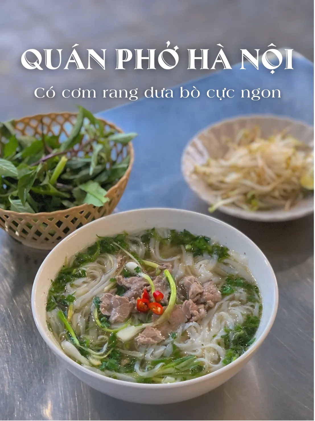 QUÁN PHỞ HÀ NỘI CÓ CƠM RANG DƯA BÒ CỰC NGON 🥰 | Bộ sưu tập do ...