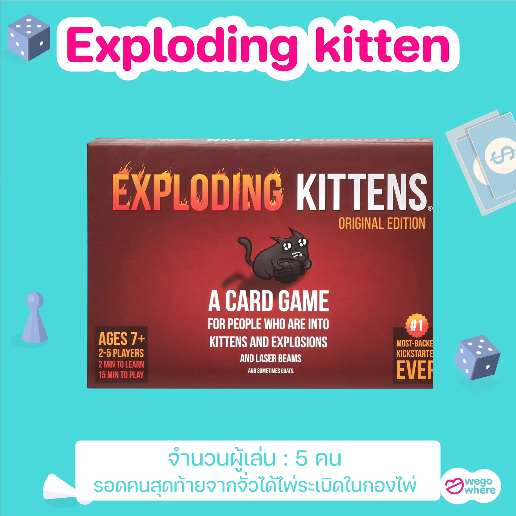 Happy Salmon by Exploding Kittens - The NEWEST, QUICKEST game that will  keep you playing for HOURS!, salmon, kitten