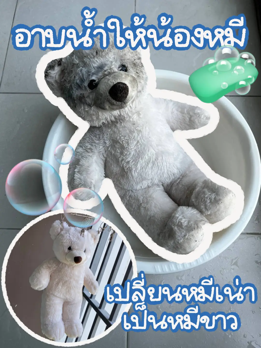 How to Bathe a Rotten Bear Brother as a White Bear🐻🫧