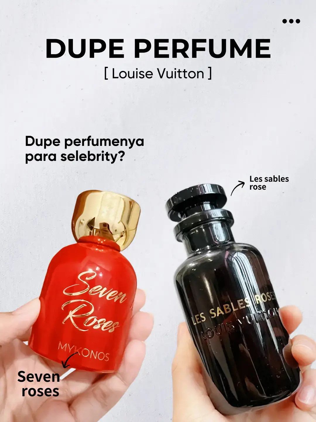 Dupe perfumenya para selebrity? Louis vuitton? mas, Galeri diposting oleh  @raamlpppp