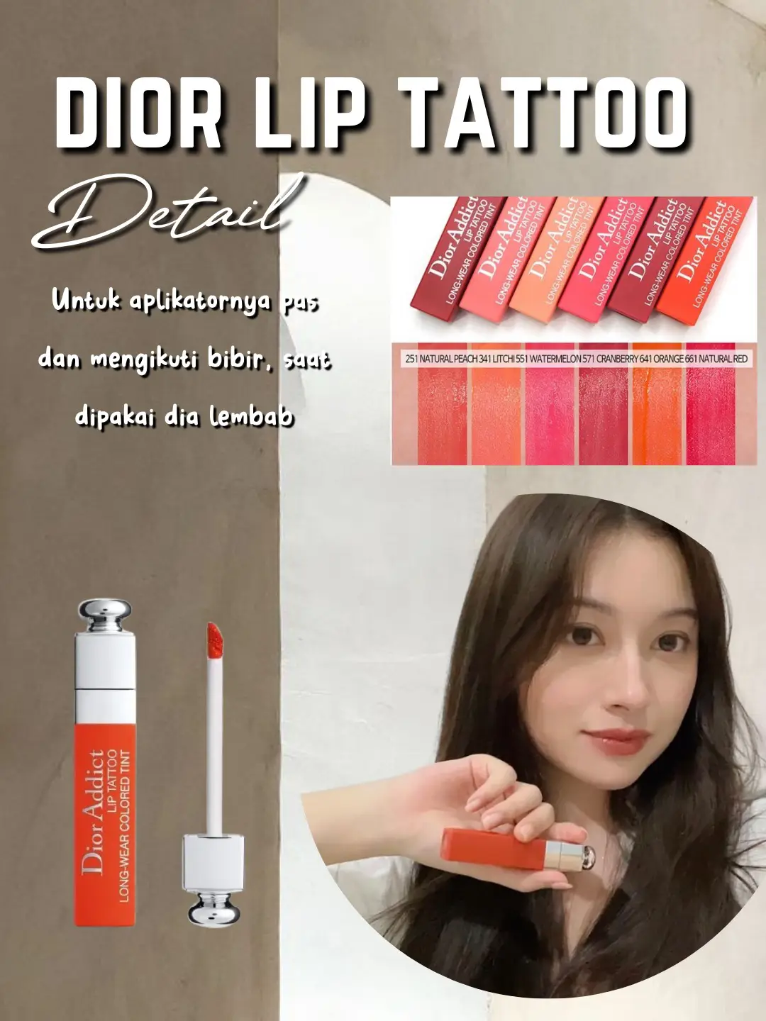 Dior lip shop tattoo orange