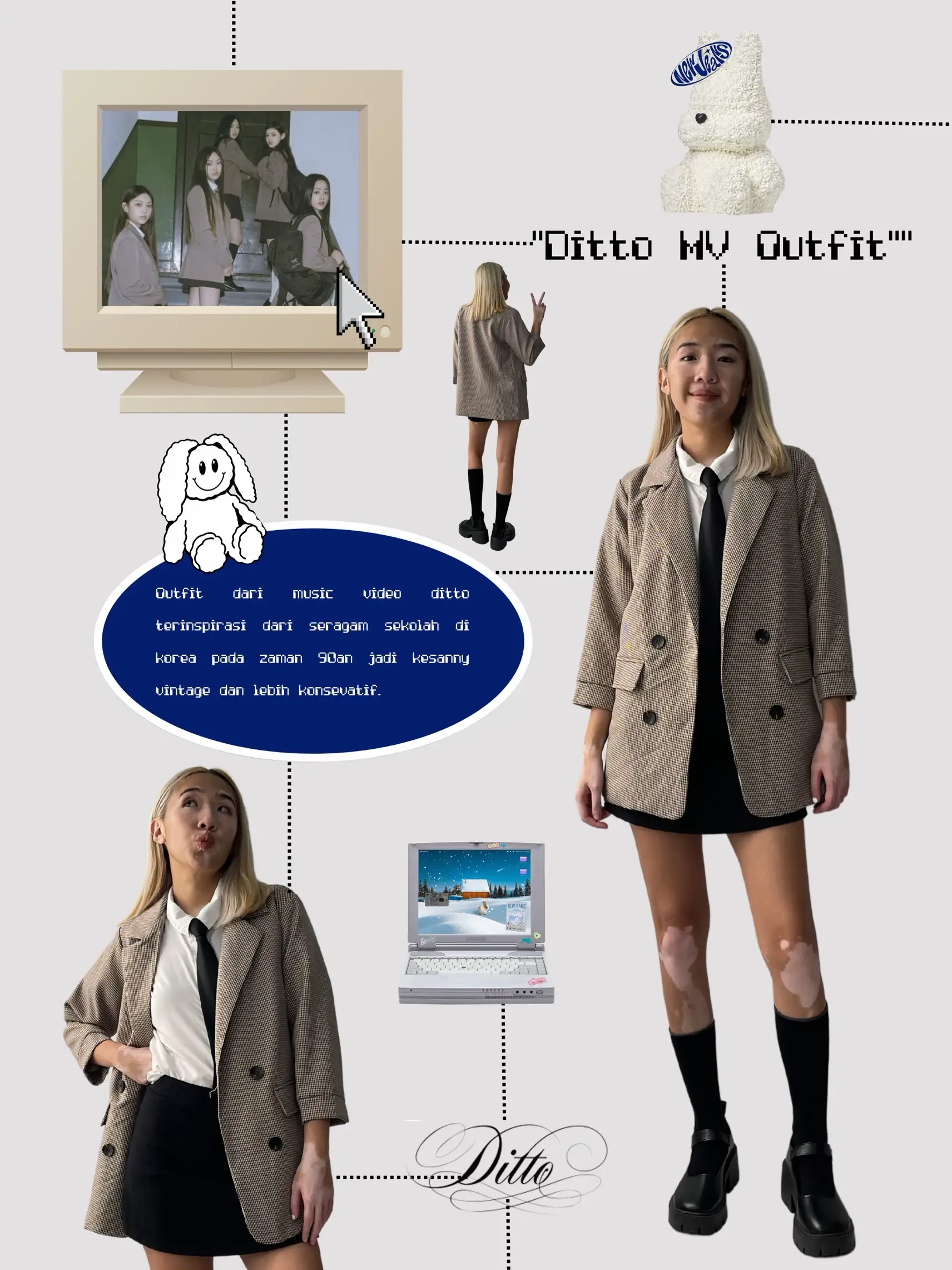 NewJeans 'Ditto' Outfits & Fashion Breakdown
