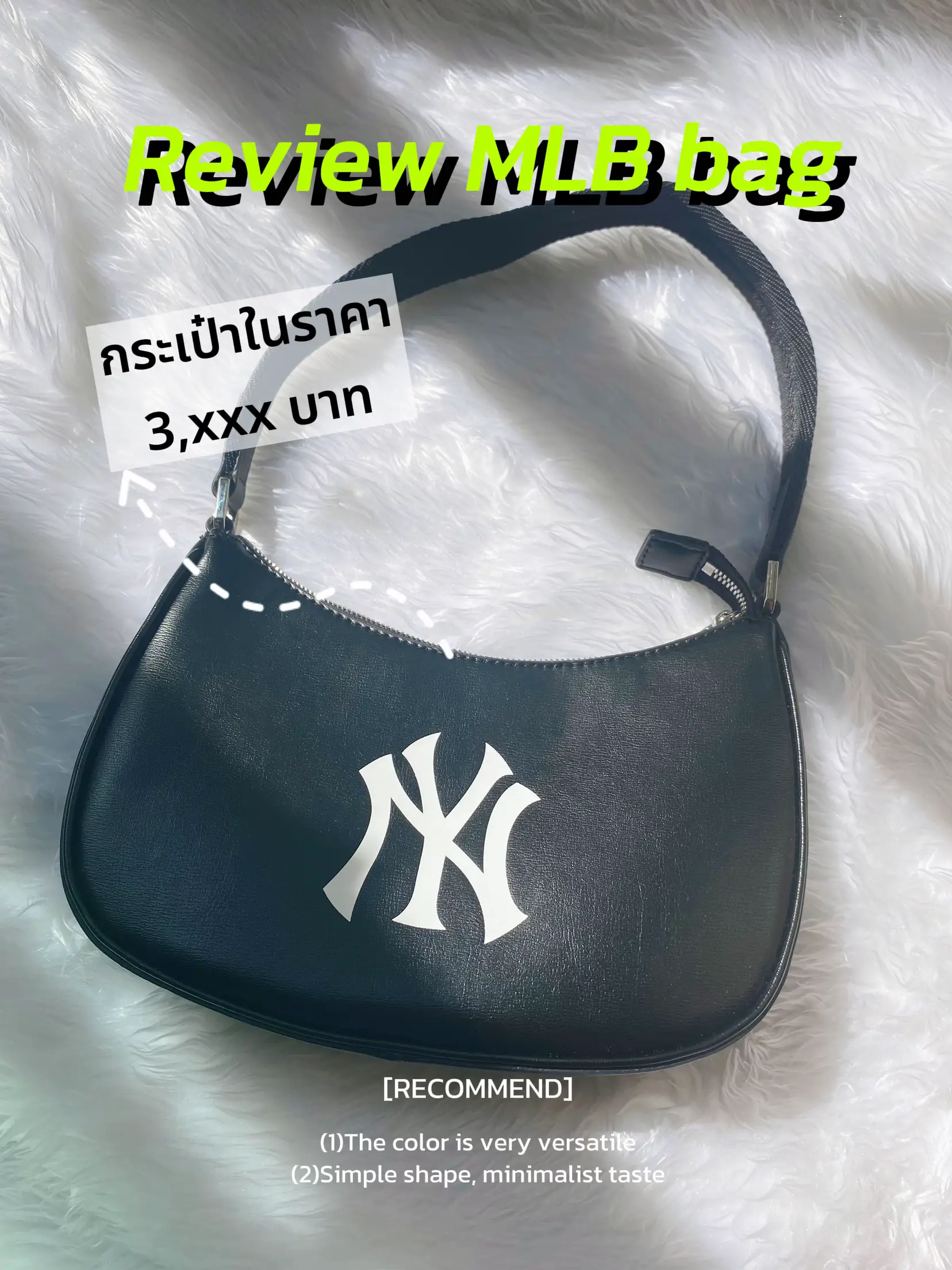 MLB Big Classic Monogram Jacquard New York Yankees Hobo Bag Hand Shoulder  Bag
