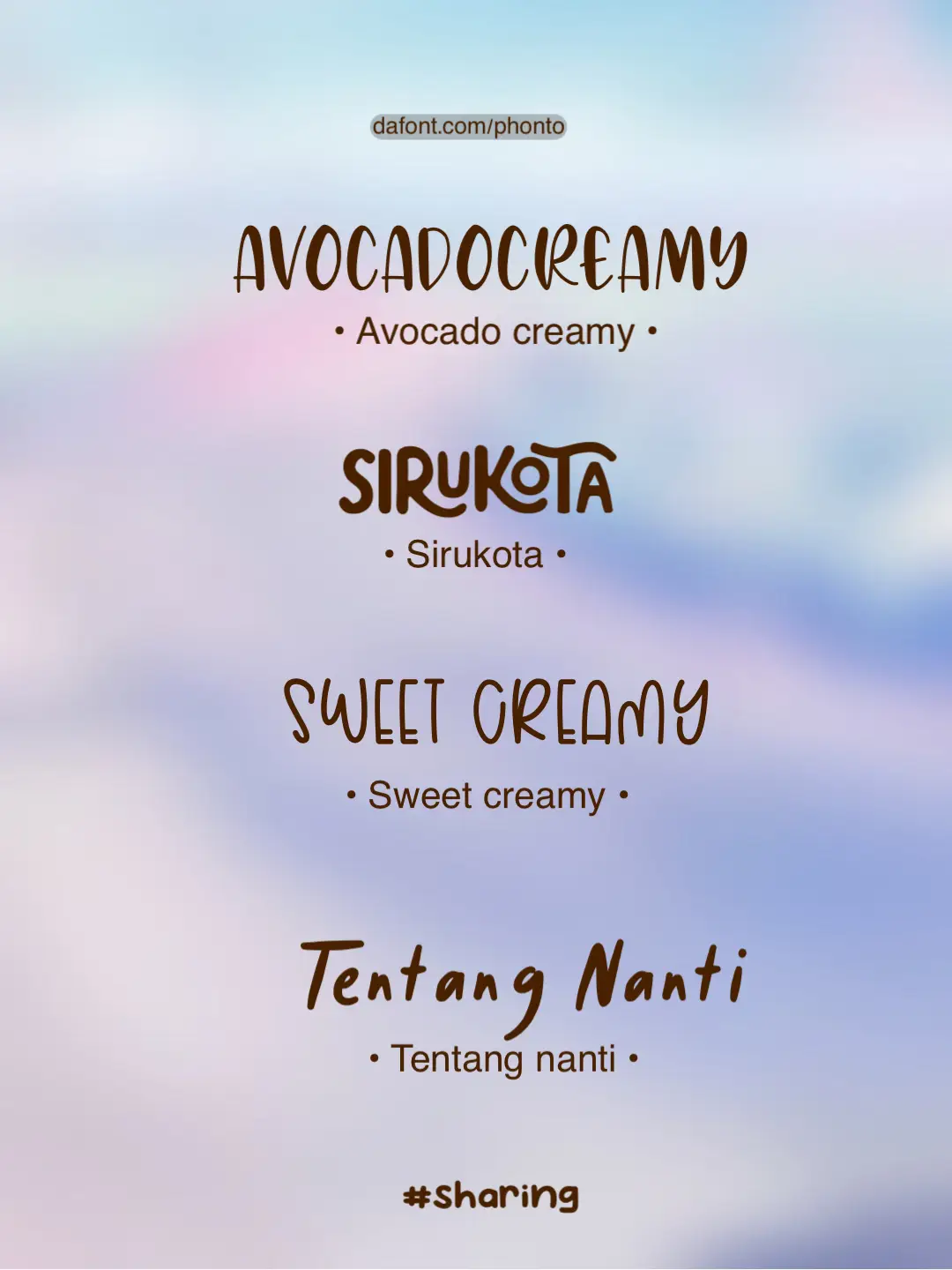 Avocado Creamy Font