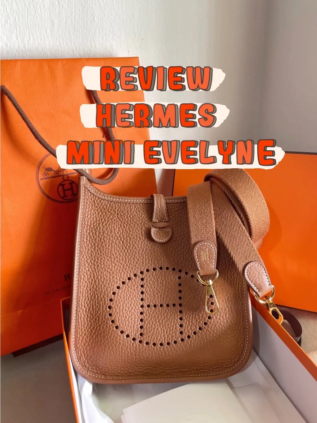 Unboxing Hermes Evelyne  Leather Bag Review, First Look 