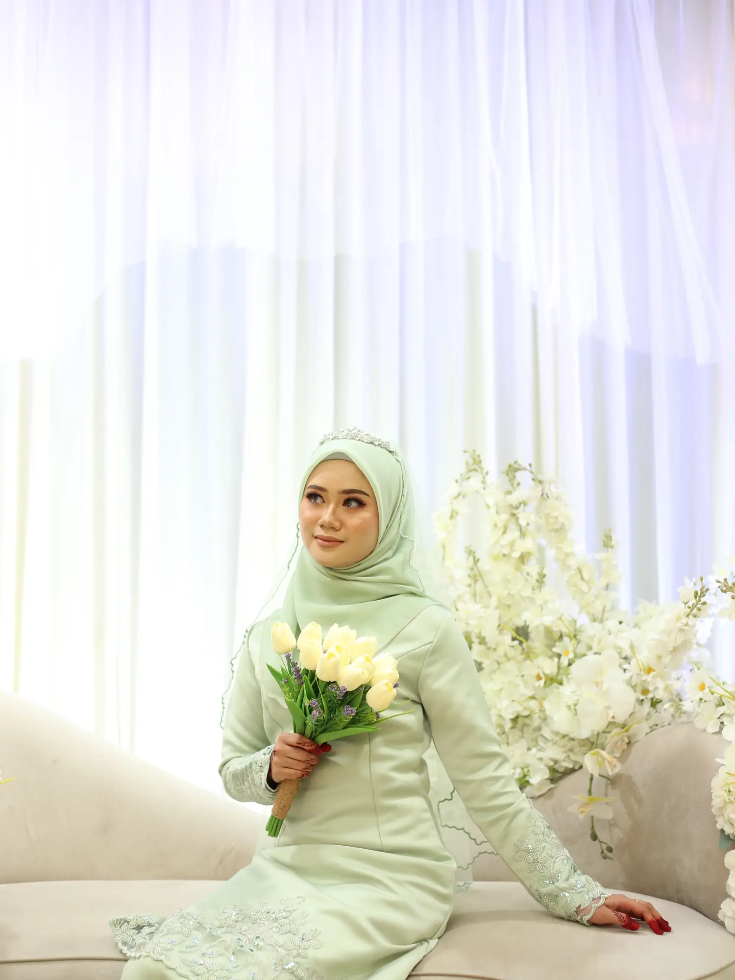 Engagement Outfit Green Tea Gallery posted by mirahhusna Lemon8