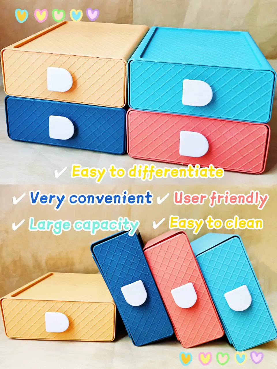 Organizer Storage Box Small Compact Drawer Photocard Holder Sorting Storage  Box