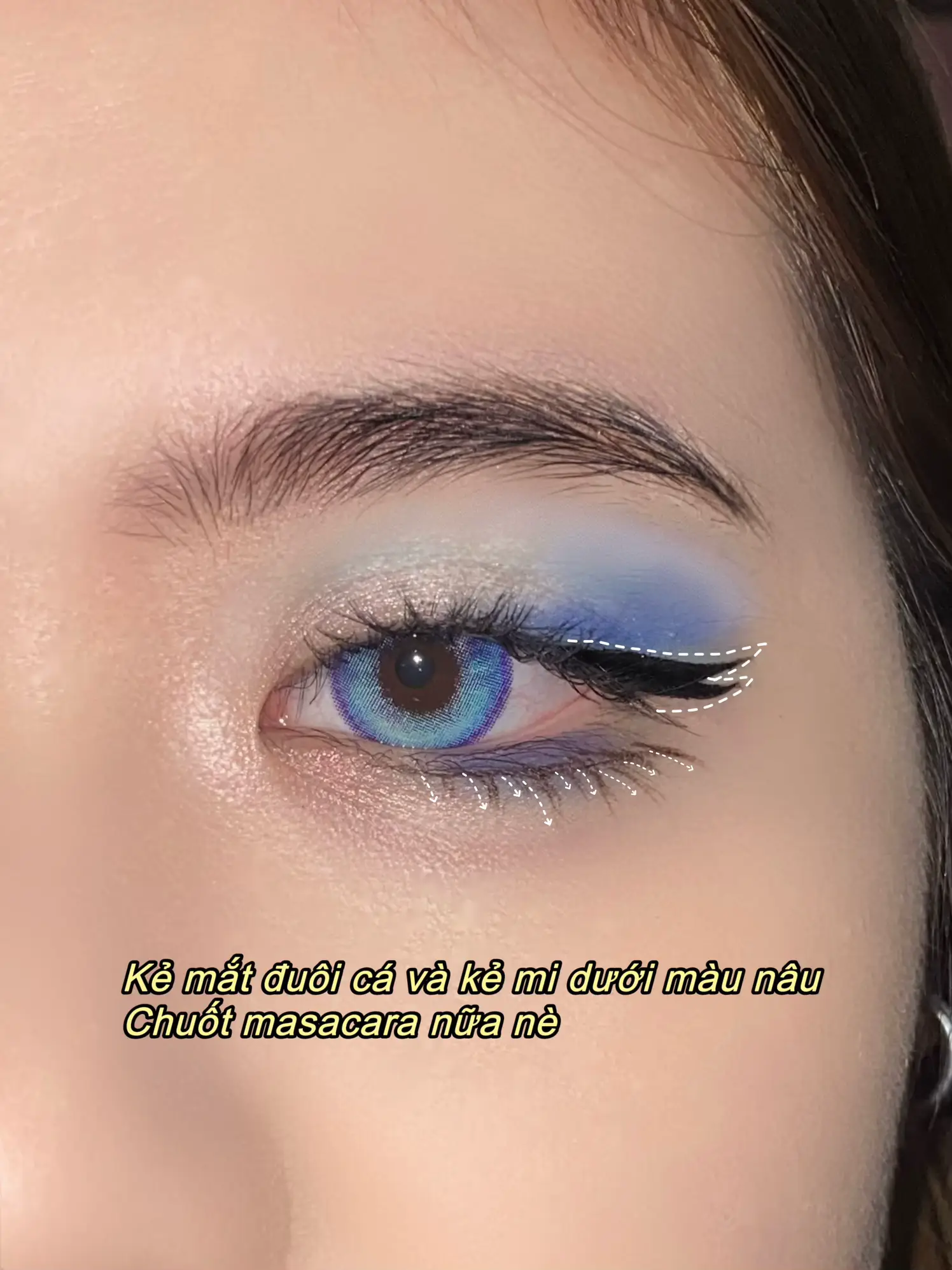 Makeup mắt tone xanh biển | Bộ sưu tập do Manhpotato đăng | Lemon8