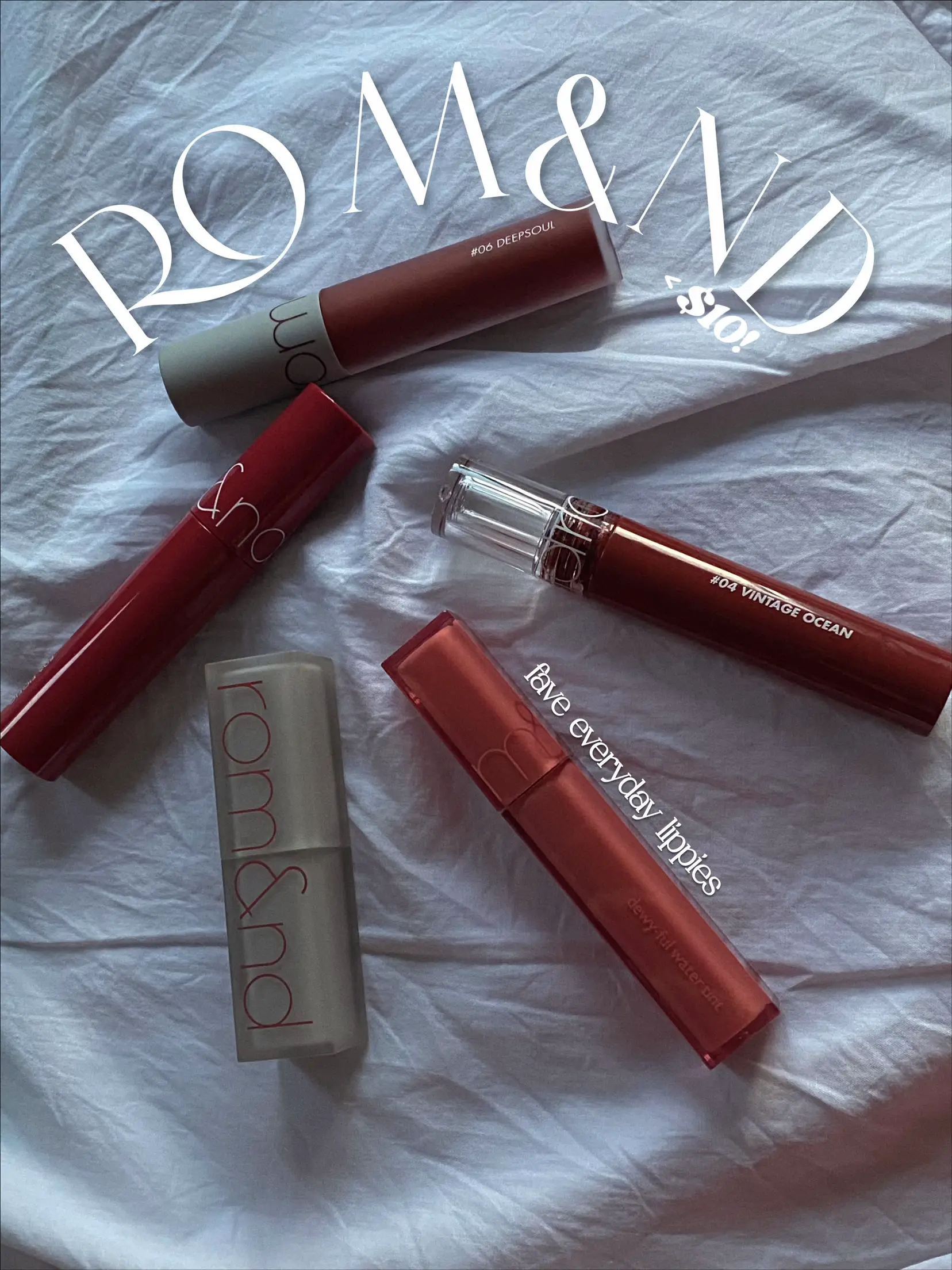 Swatches and mini review of three Rom&nd (Romand) tints : r