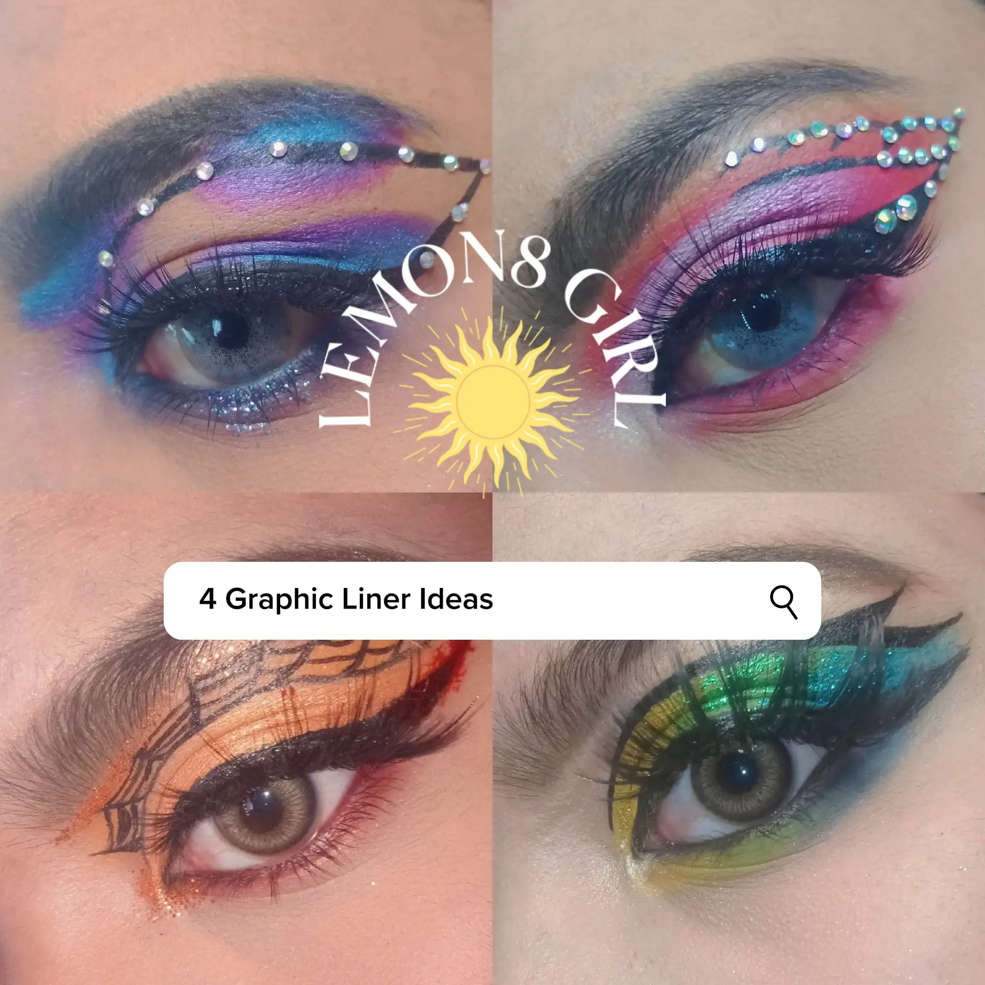 Graphic Liner with a Gold Touch  Eye makeup pictures, Creative eye makeup,  Eye makeup art