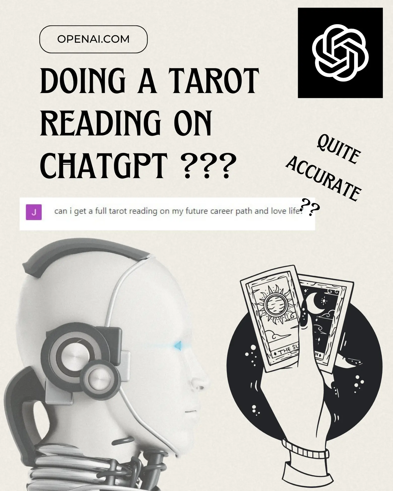 CHATGPT (OPEN AI) CAN DO TAROT READINGS NOW??? 🔮😱😱's images(0)
