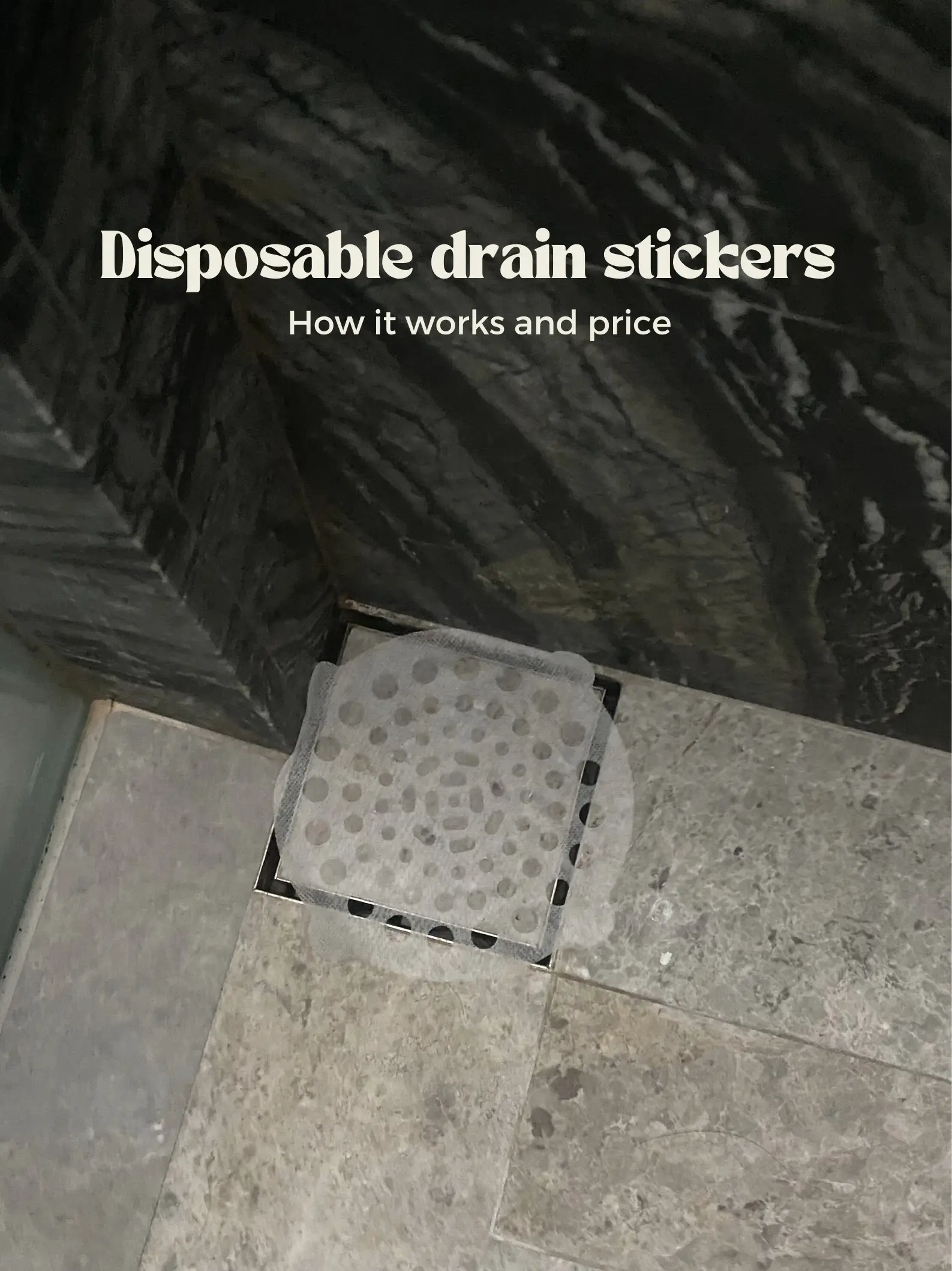 Self adhesive Floor Drain Stickers Disposable Shower Drain - Temu