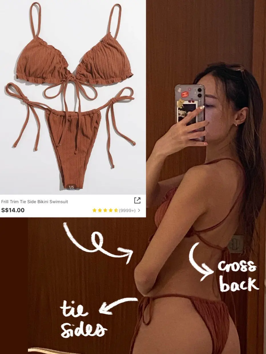 High Neck Crop Top Bikini Set 2 Piece Bathing Suits For Teen Girls-Bla –  Tempt Me