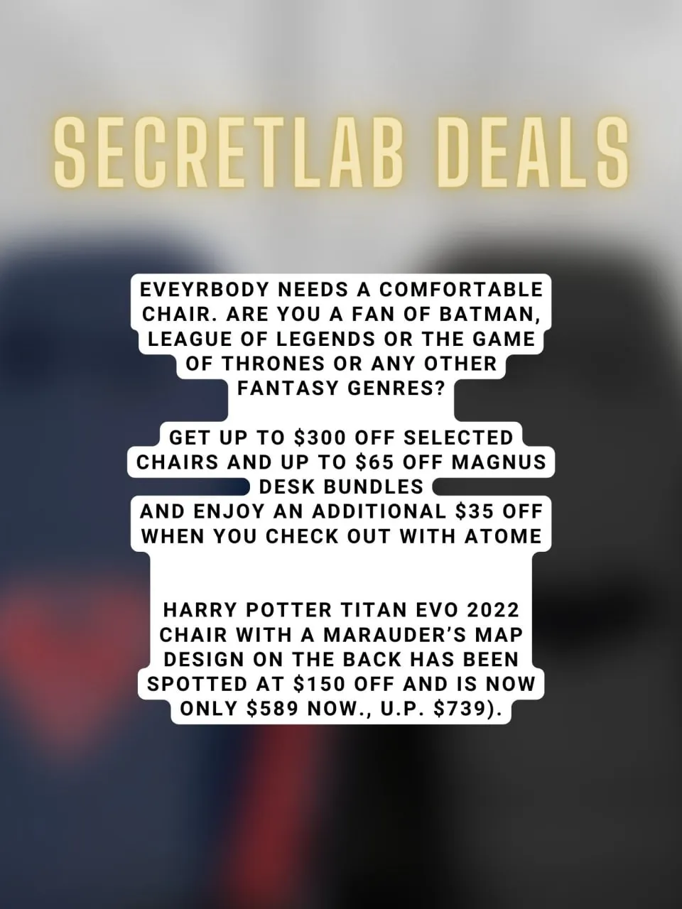 The Secretlab Labor Day Sale: Up to $100 Off TITAN Evo Gaming Chairs and  MAGNUS Pro Desks