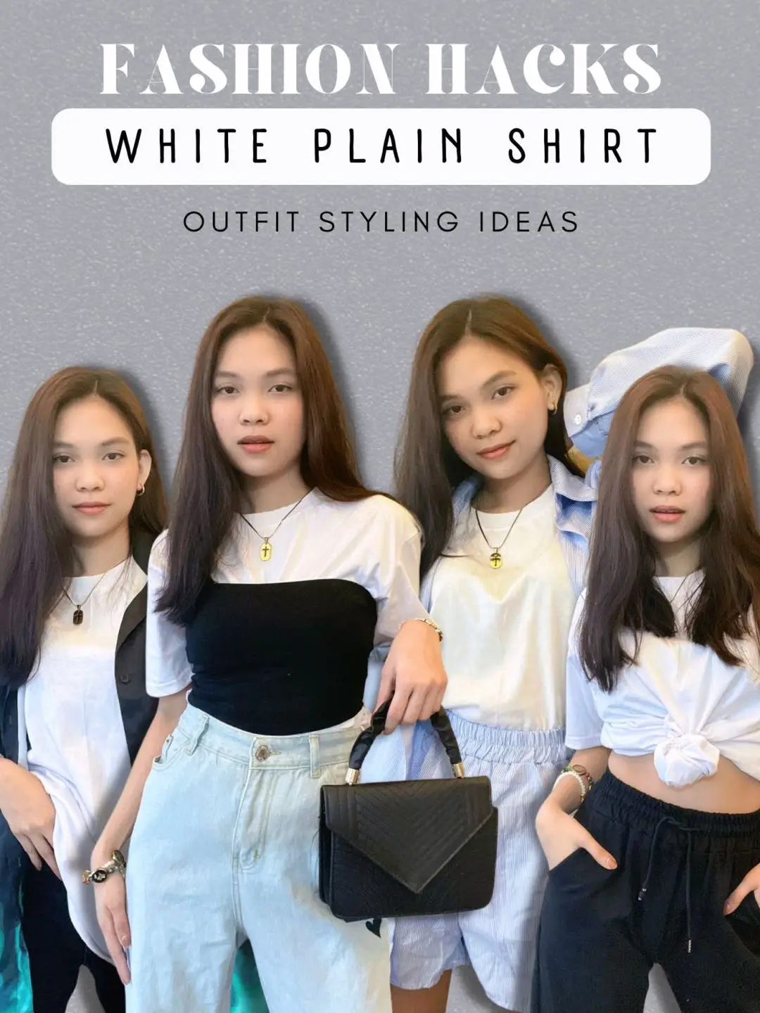 FASHION HACKS: STYLING WHITE PLAIN SHIRT 🤍 | Gallery posted by Allyssa  Cornejo | Lemon8