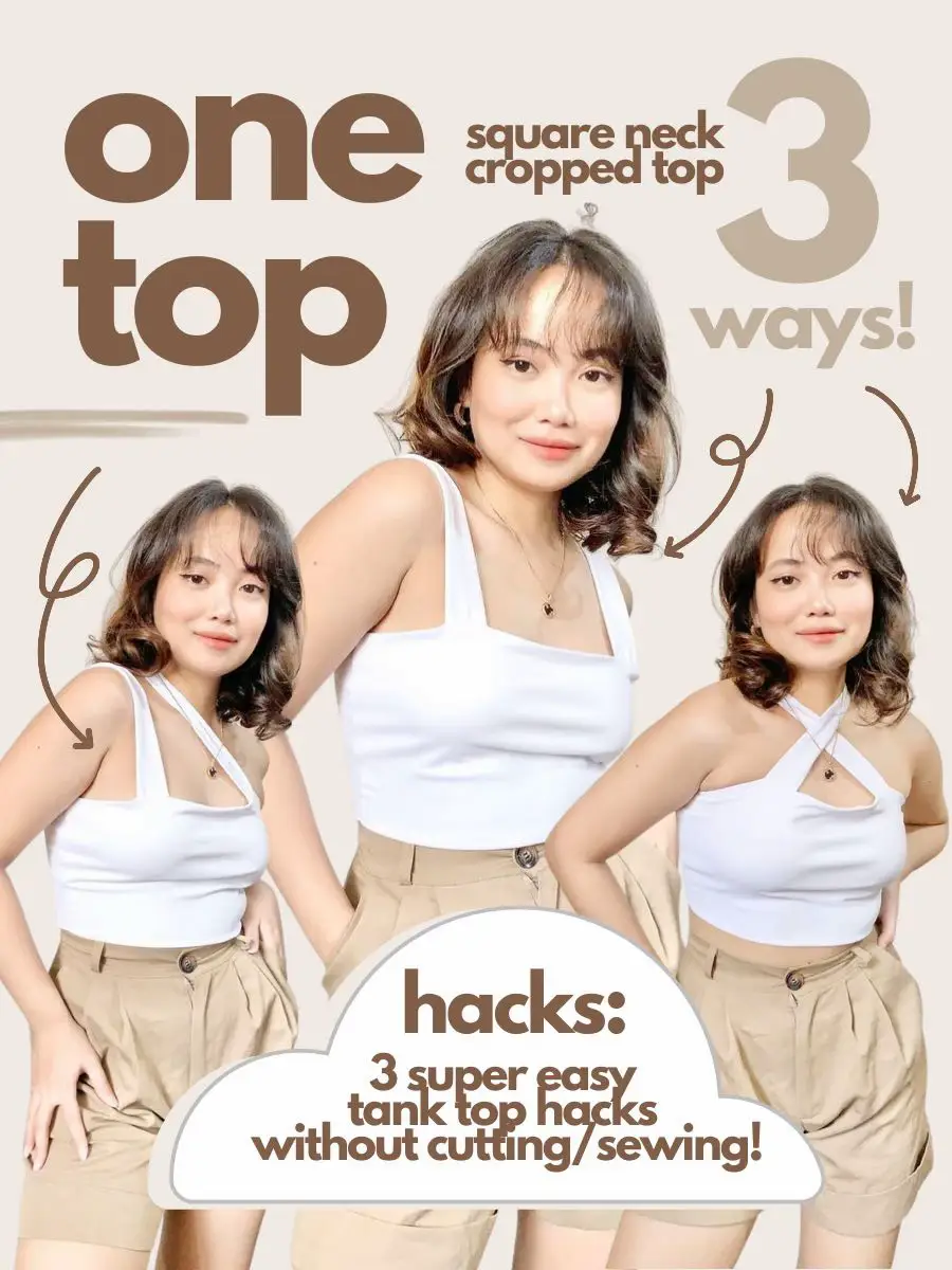TANK TOP HACKS WITHOUT CUTTING IT!, Video published by angelikafaith