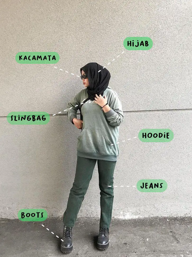 INSPIRASI OUTFIT HIJAU✨🍐💚👍🏻🌞 | Gallery posted by dilaaa | Lemon8