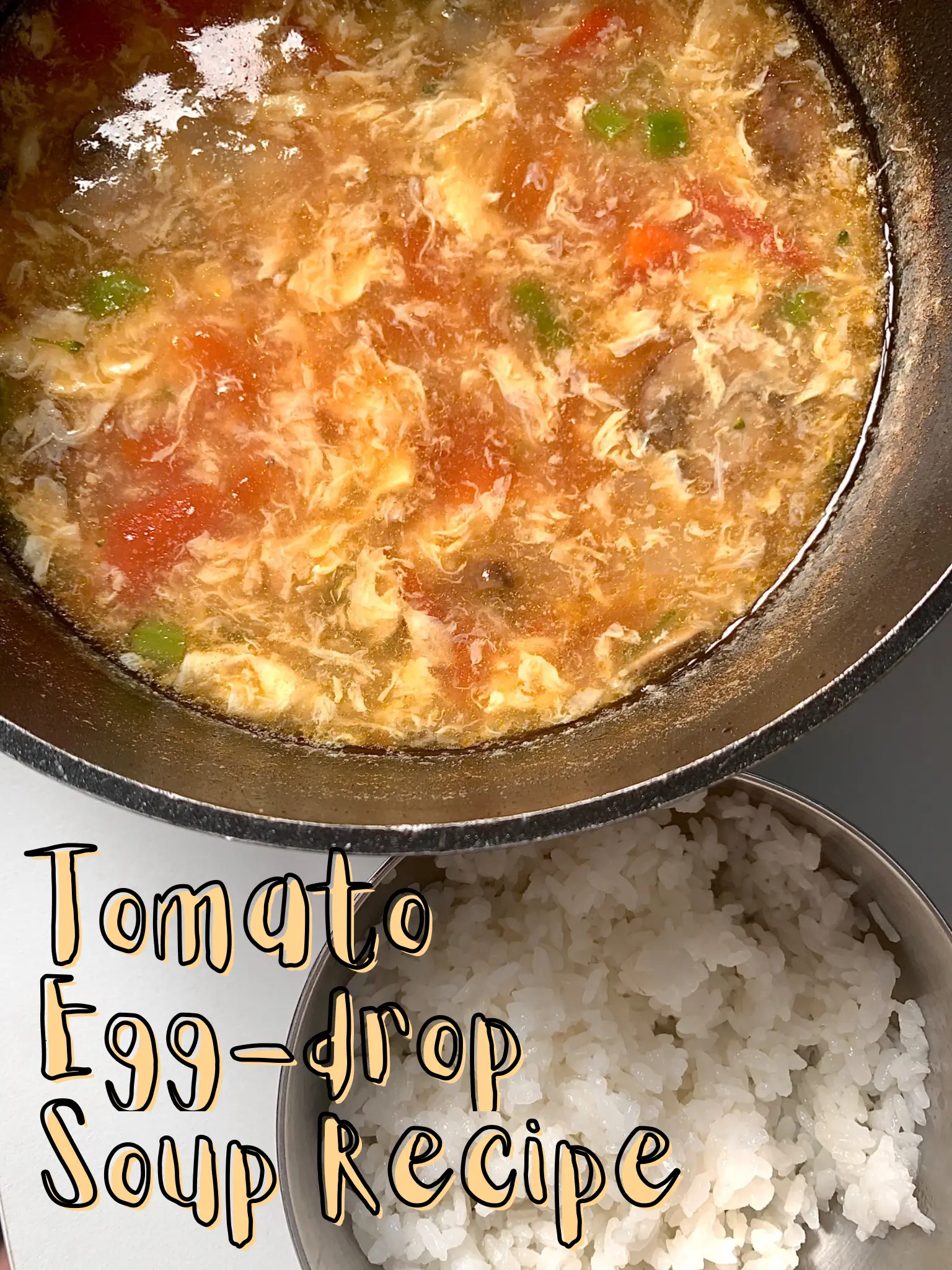 TOMATO EGG DROP SOUP FOR HANGOVERS Gallery posted by carmen 🤍 Lemon8