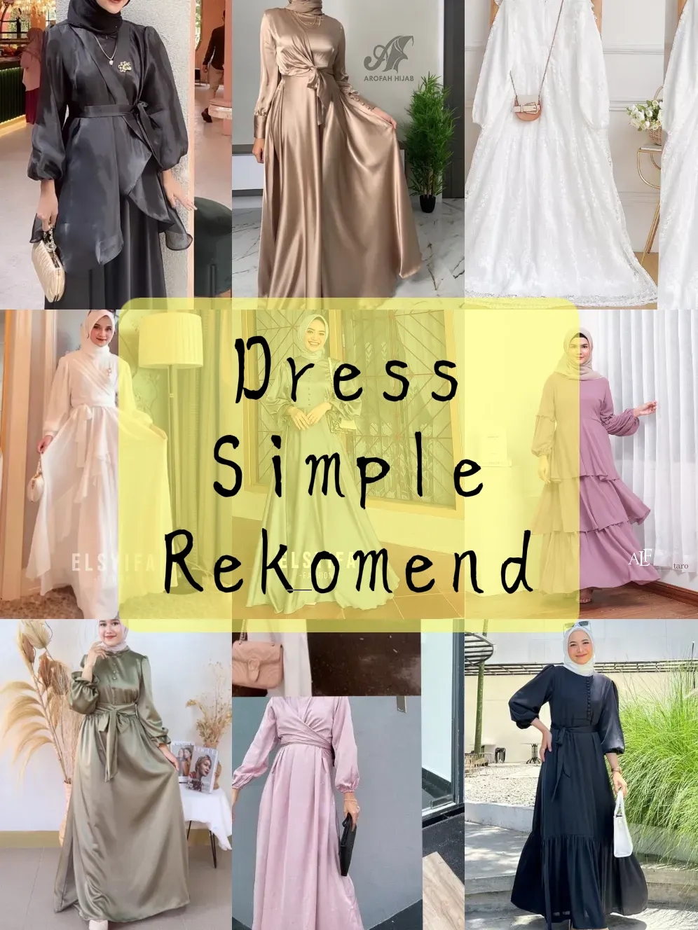 Dress simple 2024 tapi cantik