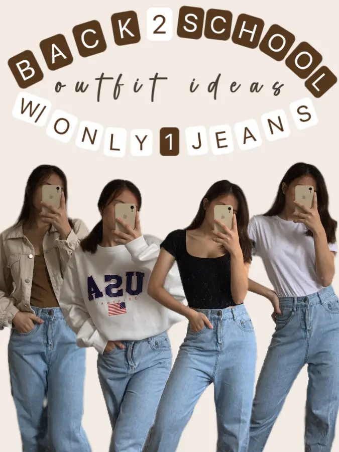 BACK TO SCHOOL OUTFIT IDEAS WITH ONLY ONE JEANS | Gallery posted by ...