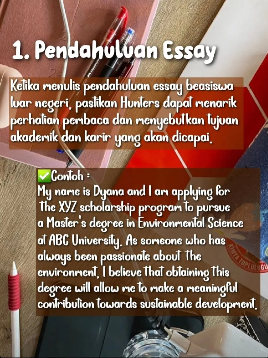 Contoh Essay Beasiswa - Pencarian Lemon8